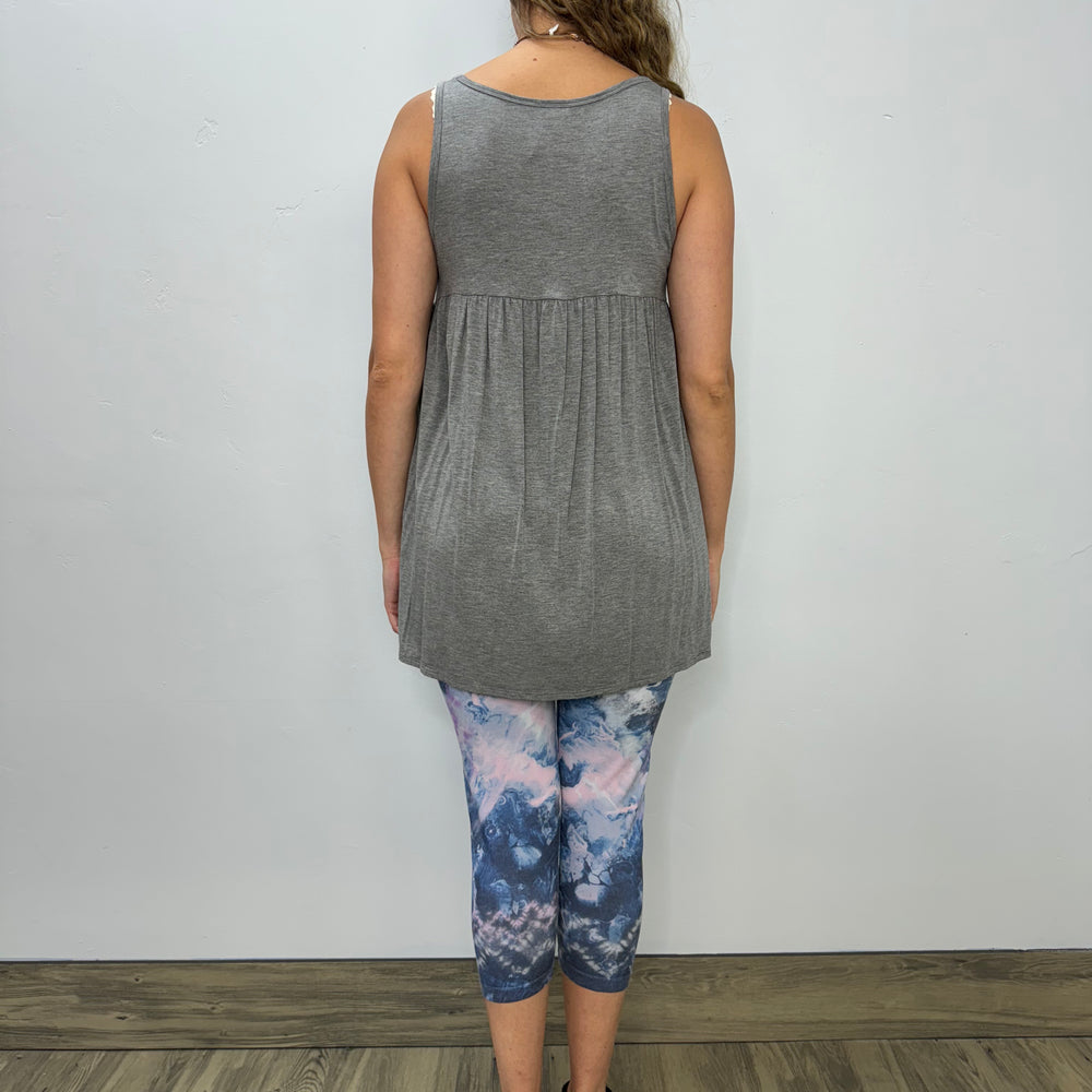 
                  
                    2AM Petite Sleeveless Solid Tunic Tank V Grey
                  
                