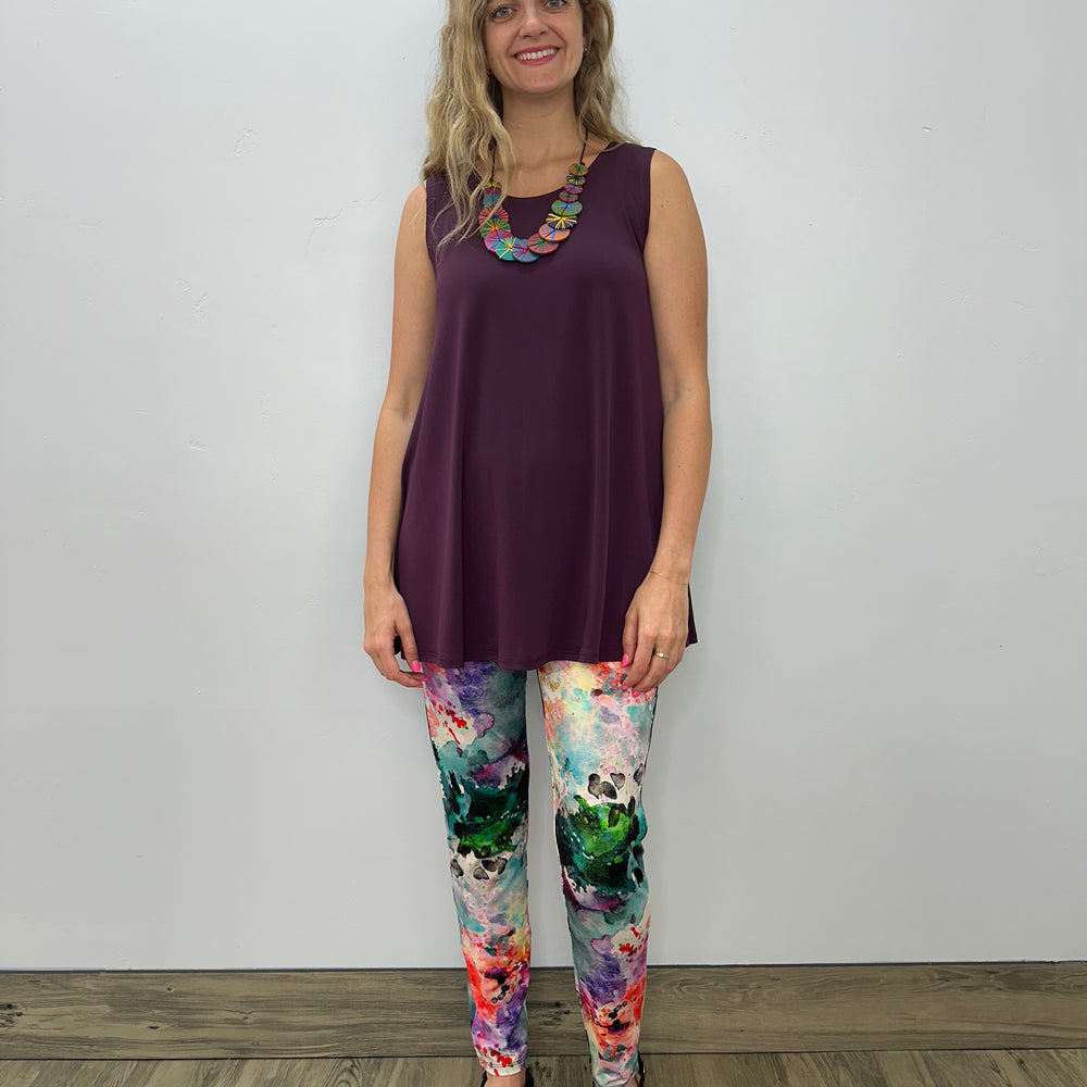 Fig Purple Sleeveless Desa Tunic