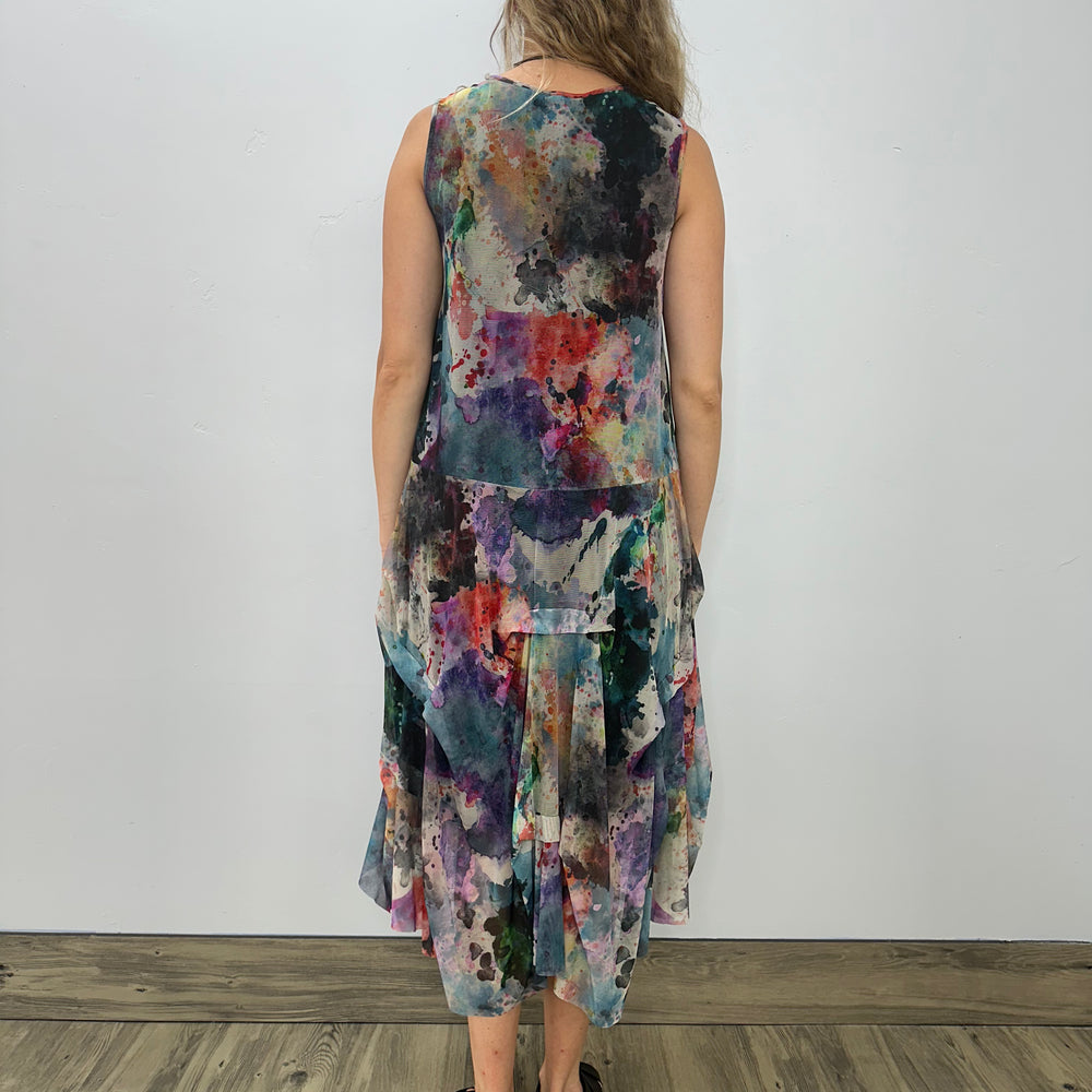 
                  
                    Watercolor Mesh Sleeveless Dress
                  
                