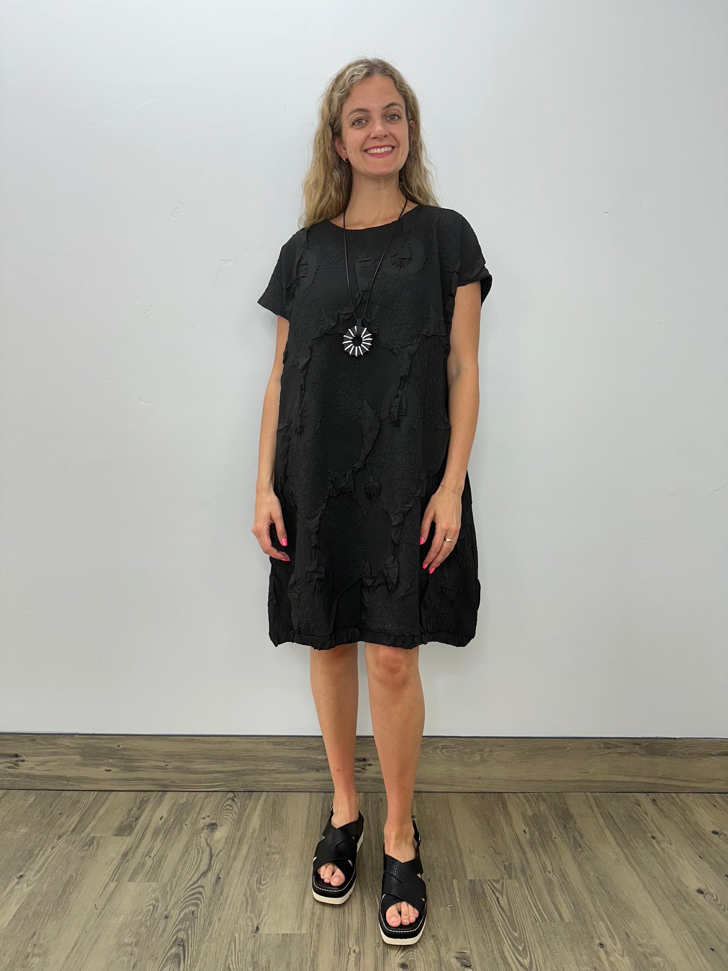 Carbon Black Simona Dress