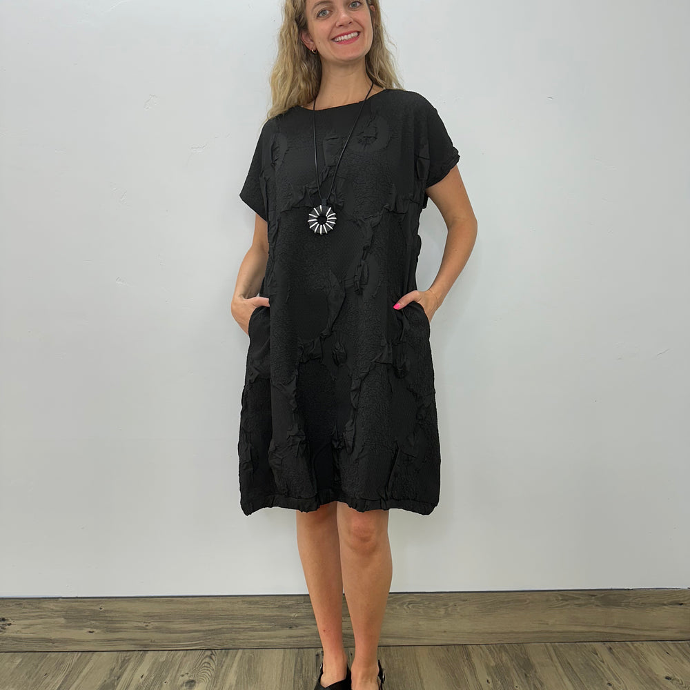 Carbon Black Simona Dress