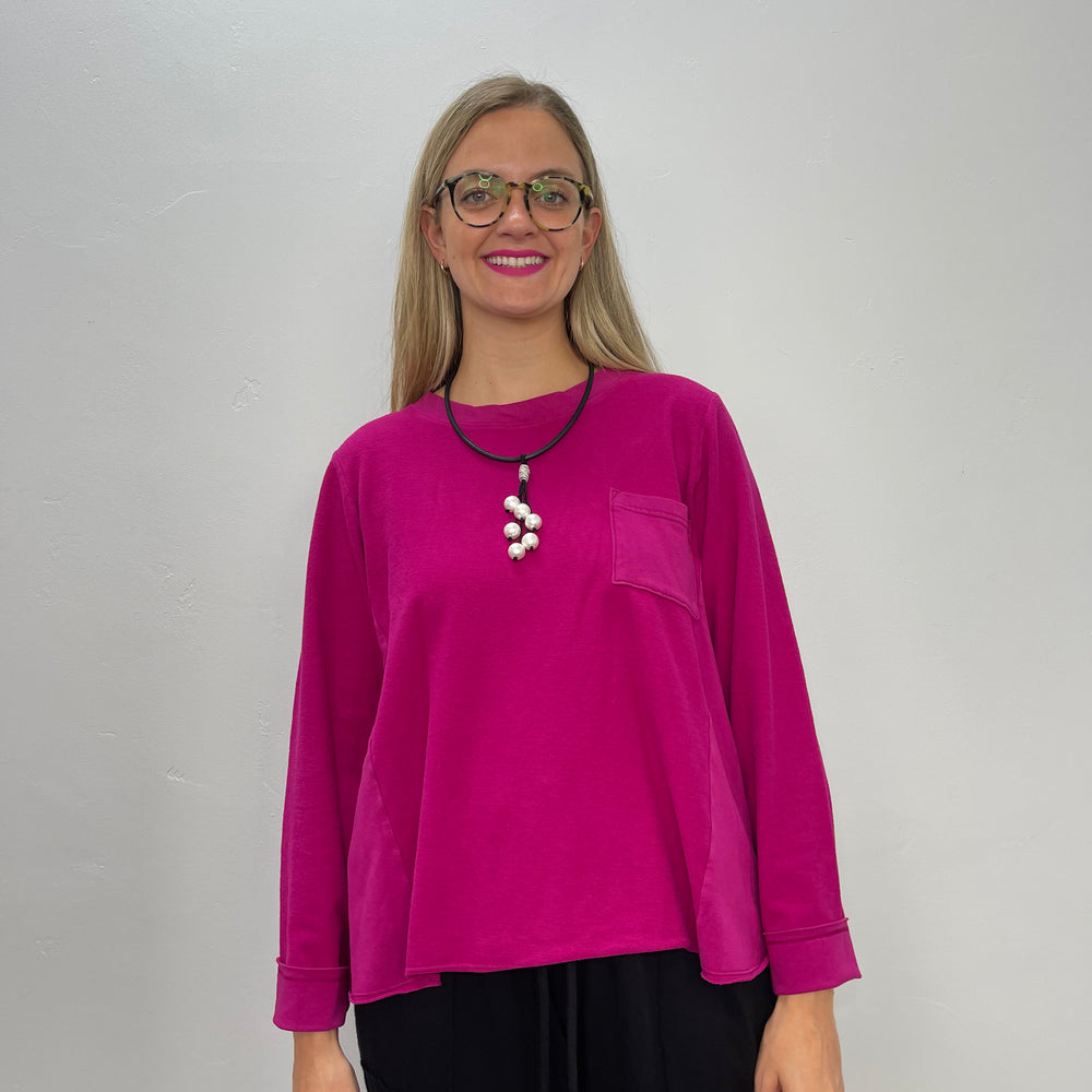 
                  
                    Magenta Fleece Long Sleeve Top
                  
                