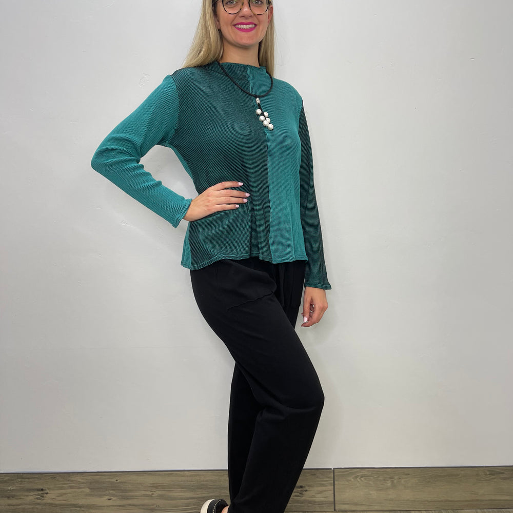 
                  
                    Teal Waffle Thermal Top
                  
                