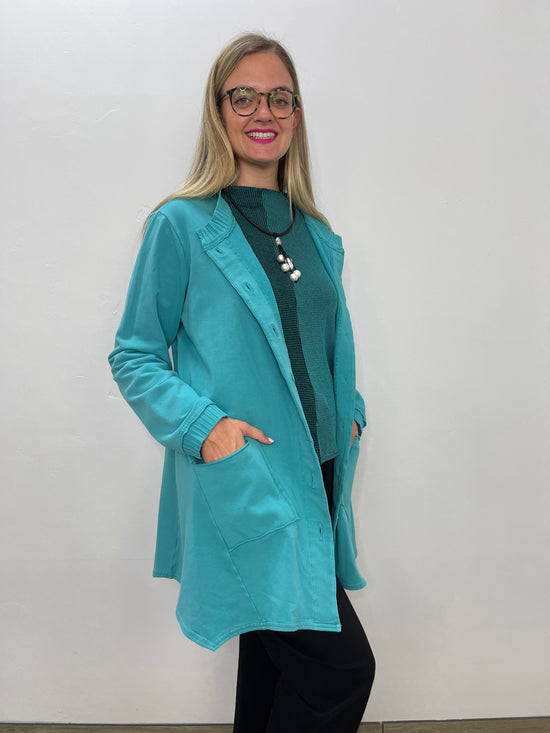 Teal Two Pocket Swing Jacket