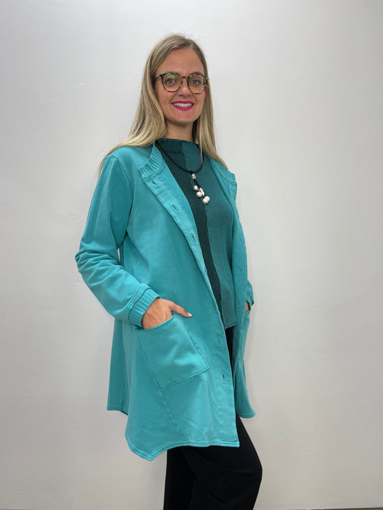 Teal Two Pocket Swing Jacket