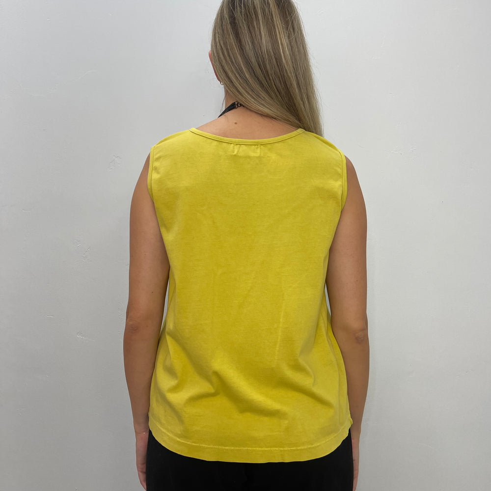 
                  
                    Canary Yellow Sleeveless Cotton Tank
                  
                