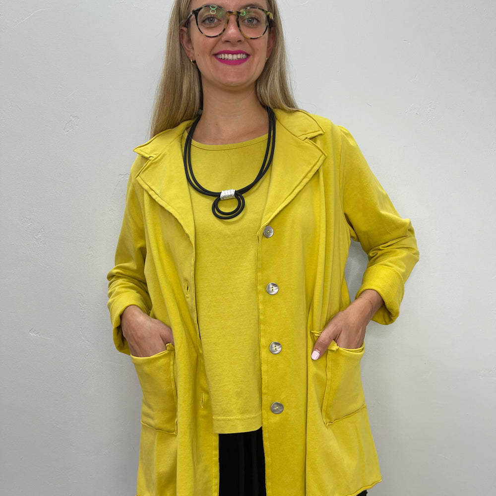 Canary Yellow Long Sleeve Blazer