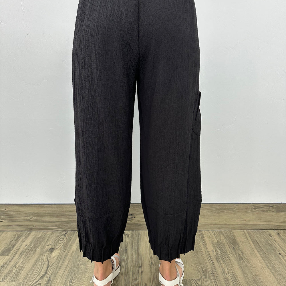 
                  
                    Textured Black Pant with Detail
                  
                