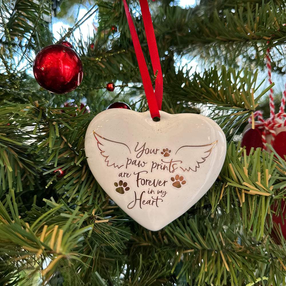 Ceramic Forever in my Heart Pet Ornament