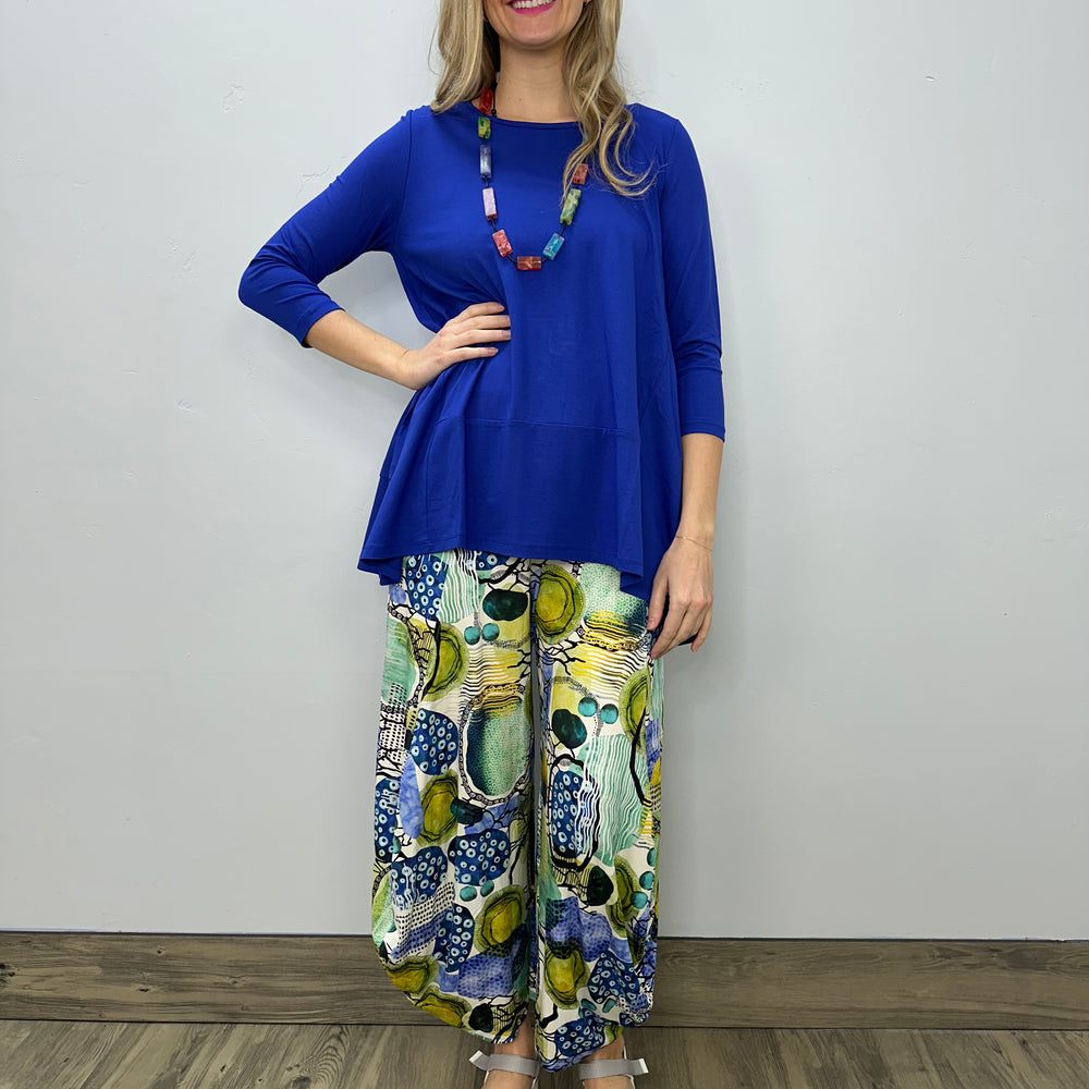 Wisteria Blue 3/4 Sleeve Tunic