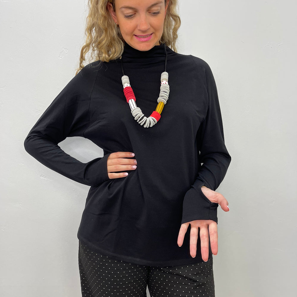 Black Long Sleeve Turtle Neck