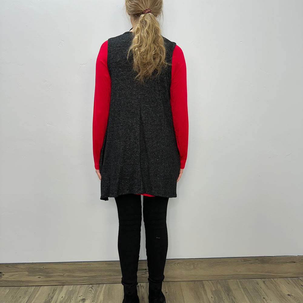 
                  
                    Modal One Button Vest with Pockets - Pepper Hacci
                  
                