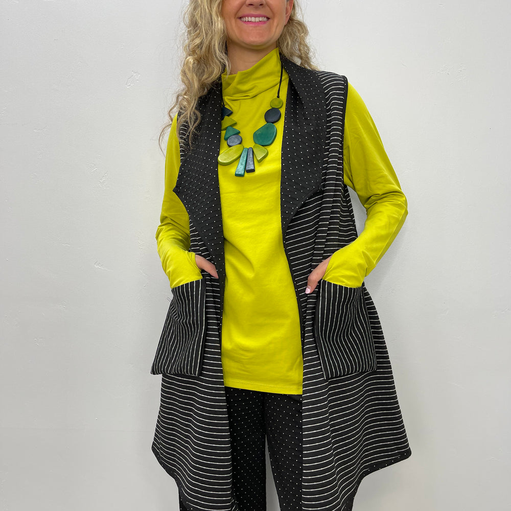 
                  
                    Stripe and Polka Dot Reversible Vest
                  
                