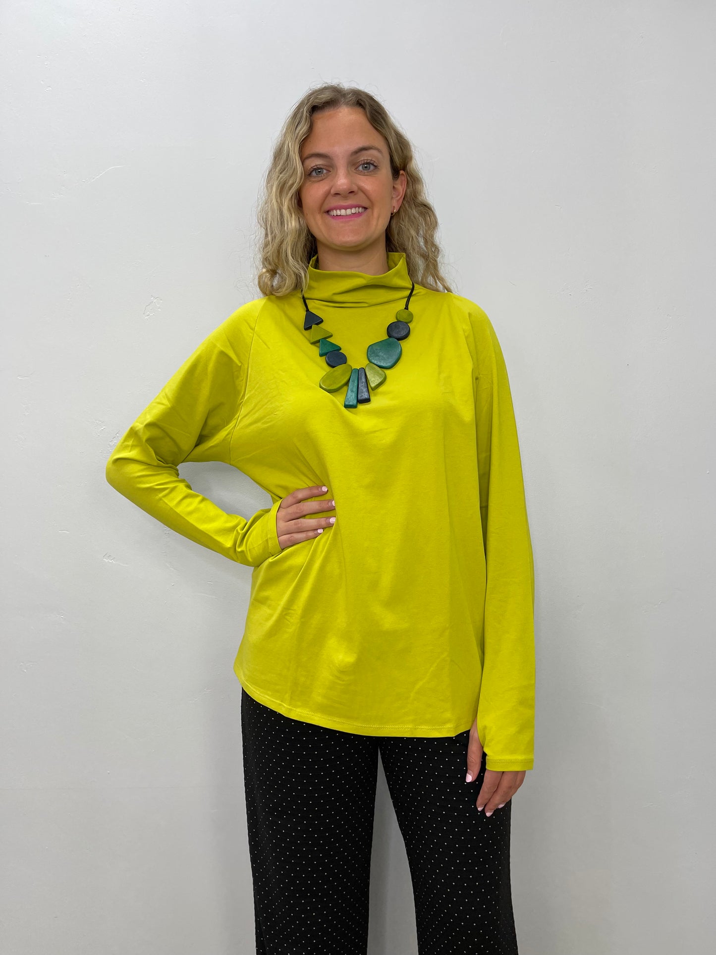 Load image into Gallery viewer, Pistachio Green Long Sleeve Turtle Neck
