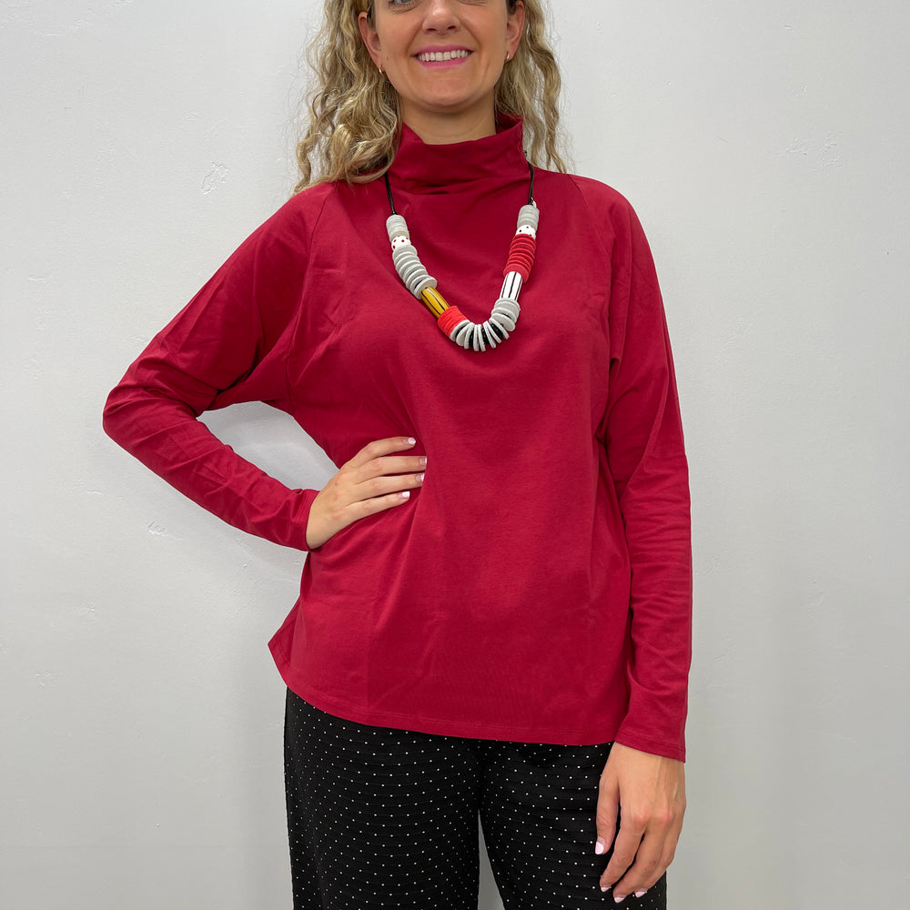 
                  
                    Burgundy Long Sleeve Turtle Neck
                  
                