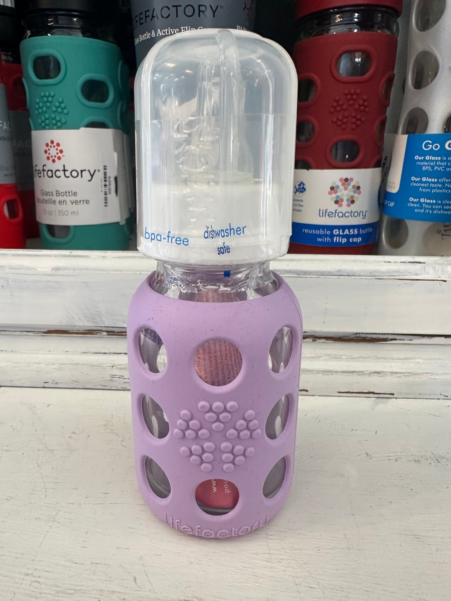 Light Purple Baby Bottle with Nipple