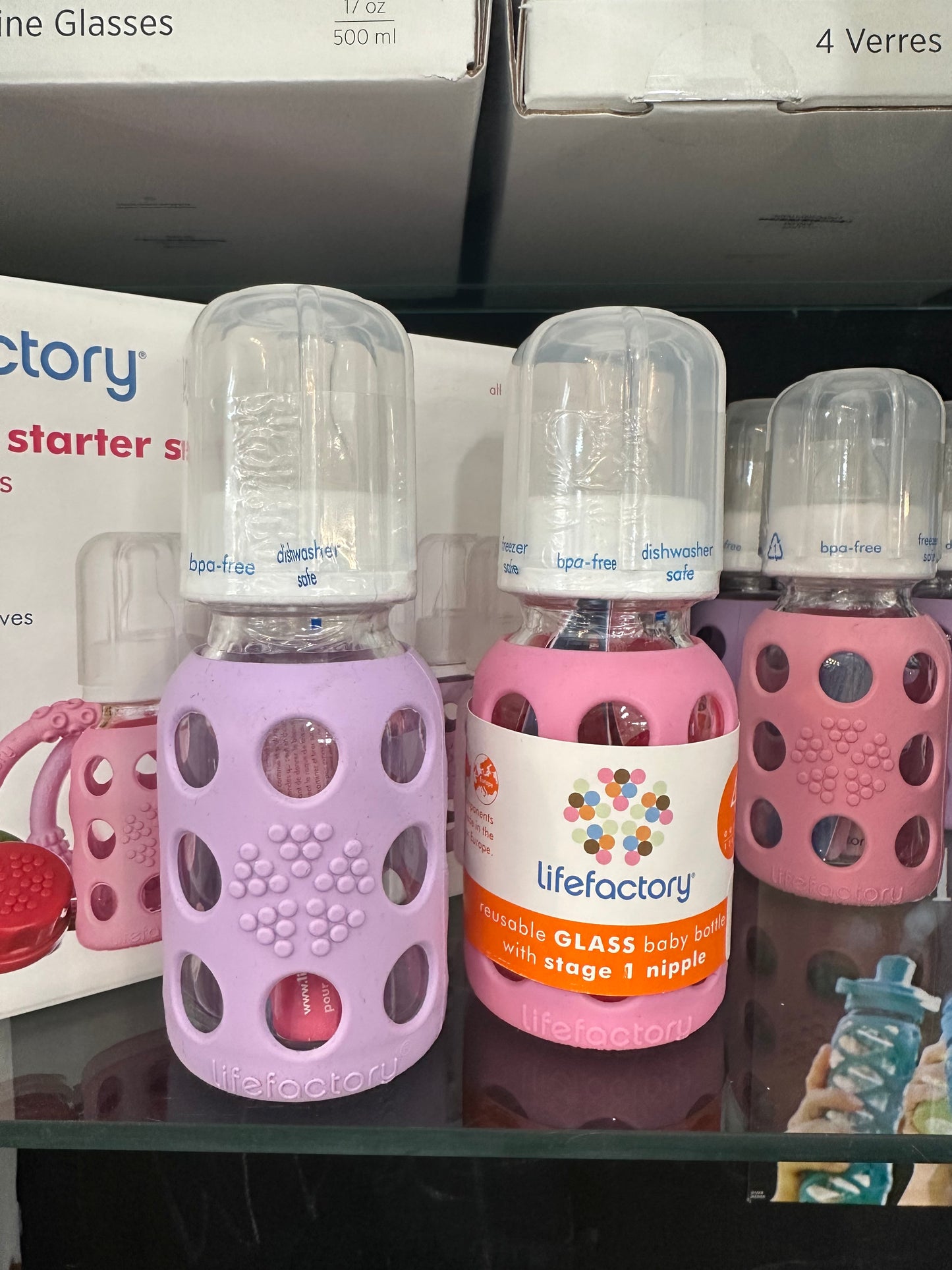 Light Purple Baby Bottle with Nipple