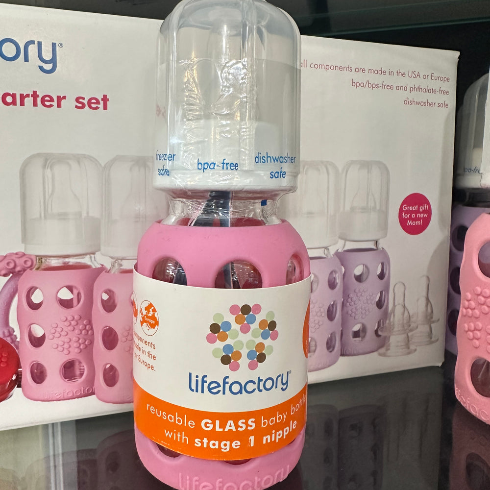 Light Pink Baby Bottle with Nipple