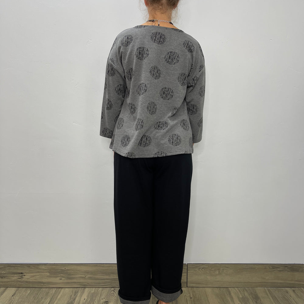 
                  
                    Scribble Dot Contrast Tunic with Pocket
                  
                