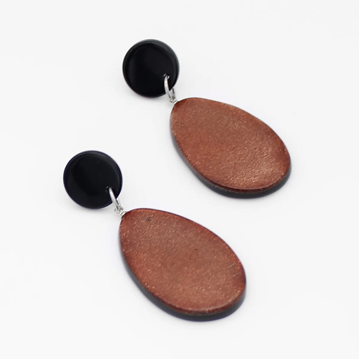 Brown Cocoa Statement Earrings