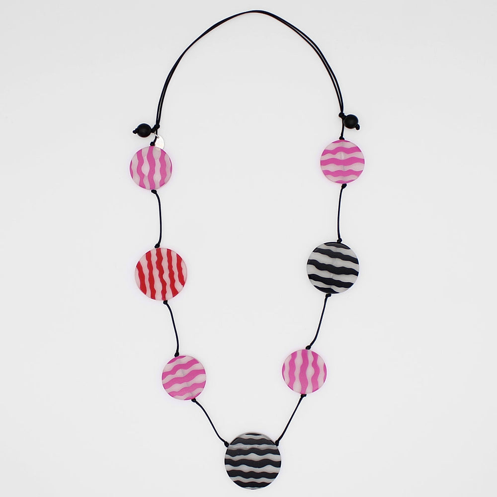 Pink Ziggy Statement Necklace