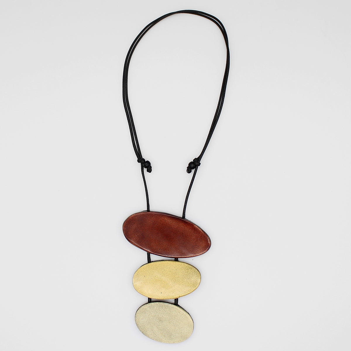 Shades of Brown Cocoa Rocks Statement Pendant