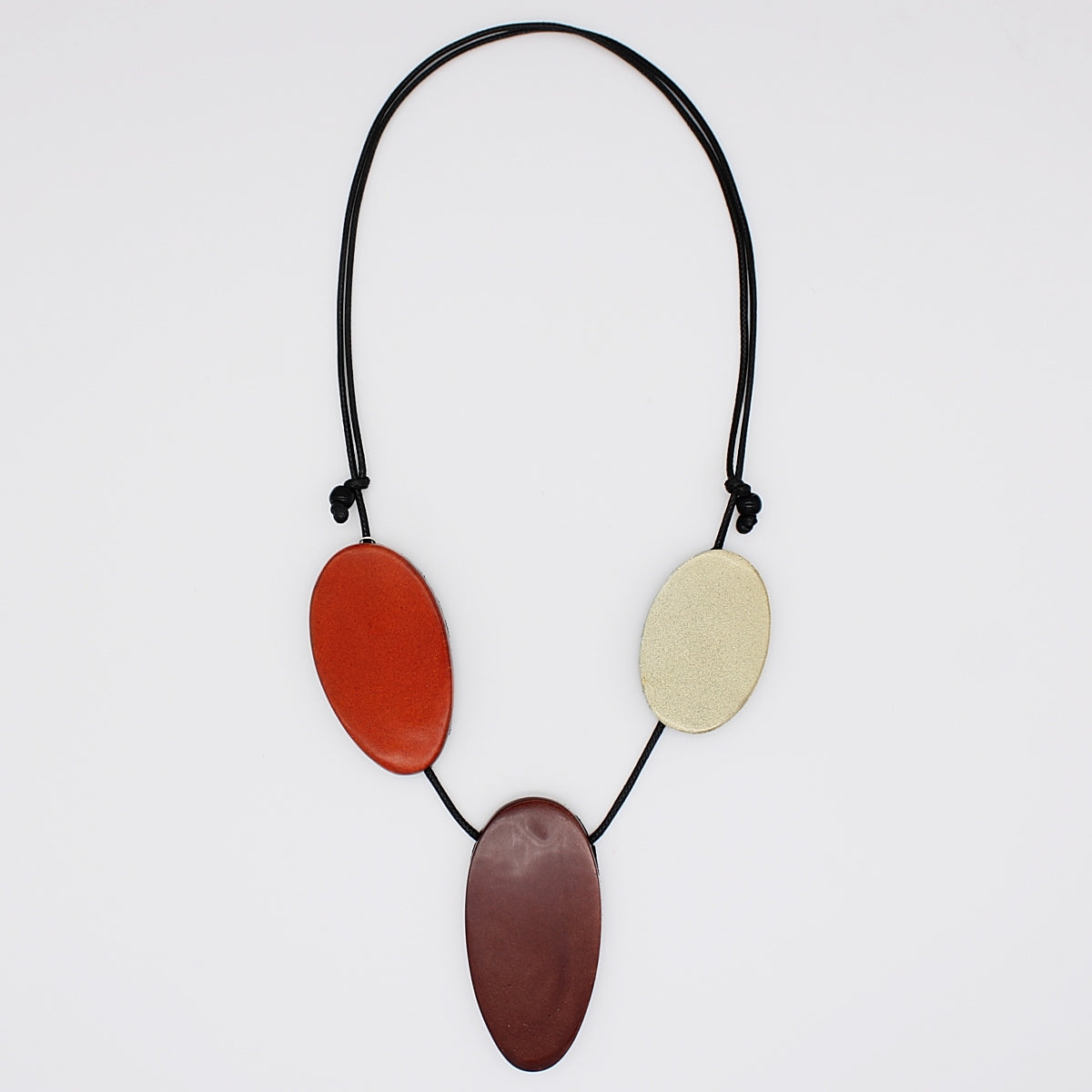 Resin Beads Reds Statement Necklace