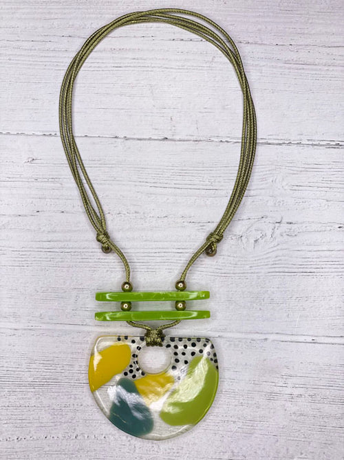 Yellow and Lime Necklace