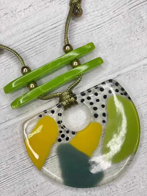 Yellow and Lime Necklace