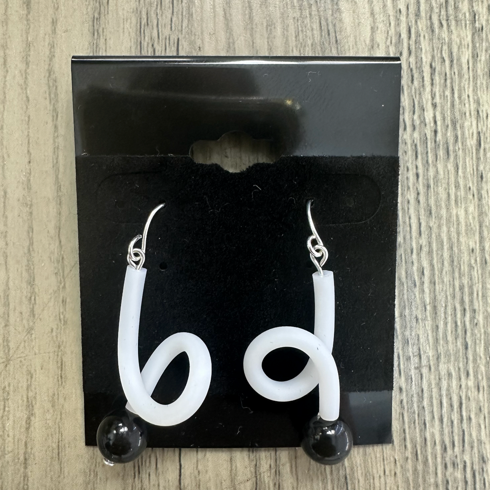 White Ava Earrings