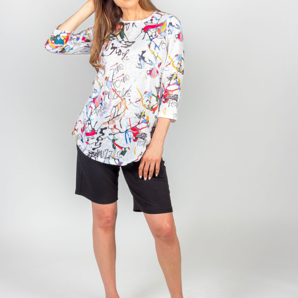 
                  
                    Splatter 3/4 Tunic Top
                  
                