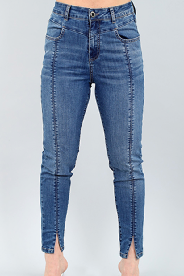 Blue Full Length Denim Jeans
