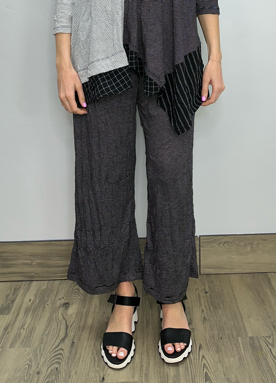 Straight Stove Pant Striped Pant with Pockets