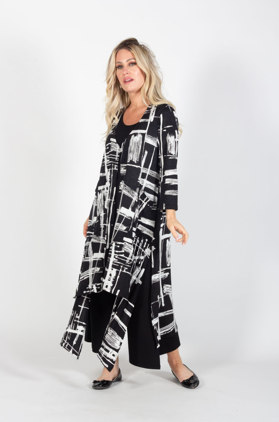 Black and White Duster