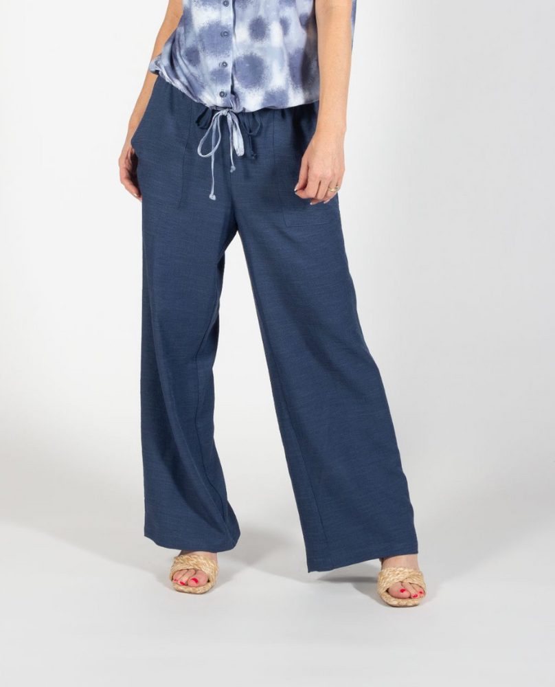 
                  
                    Indigo Full Length Tie Pant
                  
                