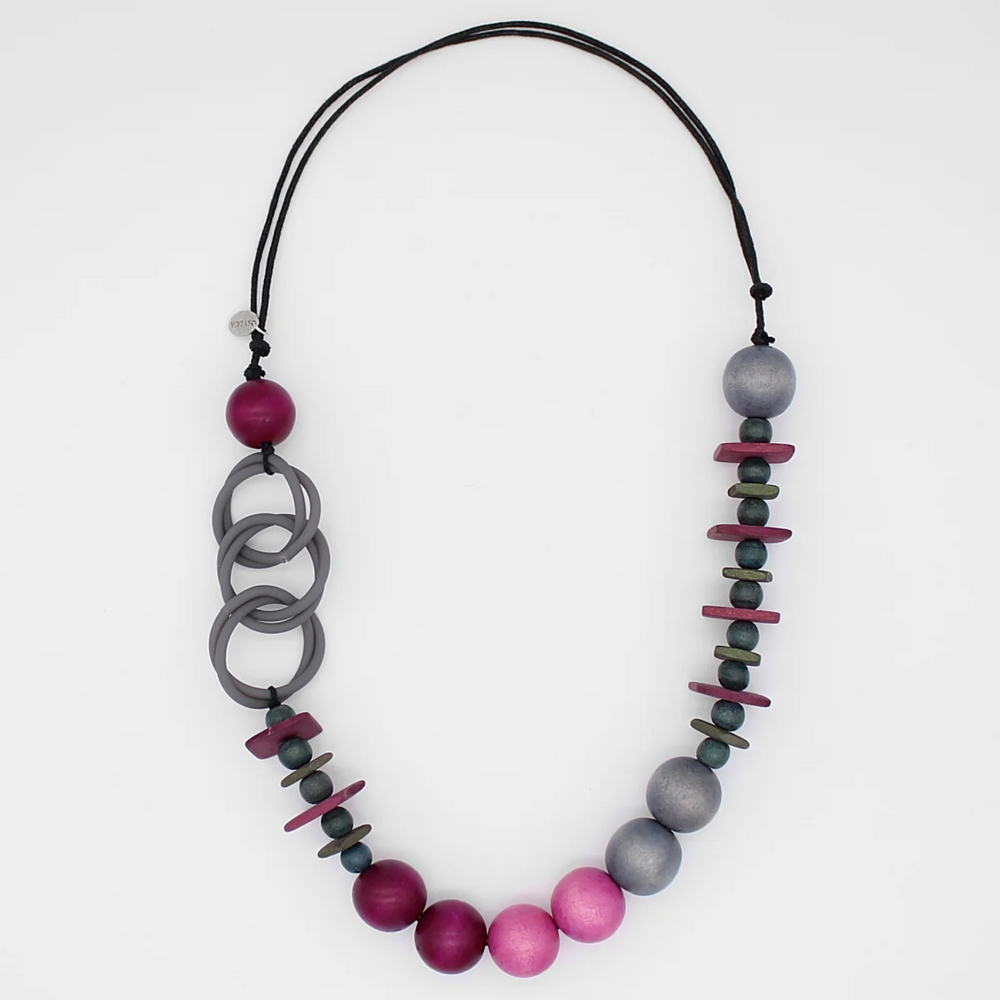 Ombre Fuchsia Statement Necklace