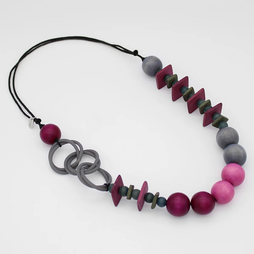 Ombre Fuchsia Statement Necklace