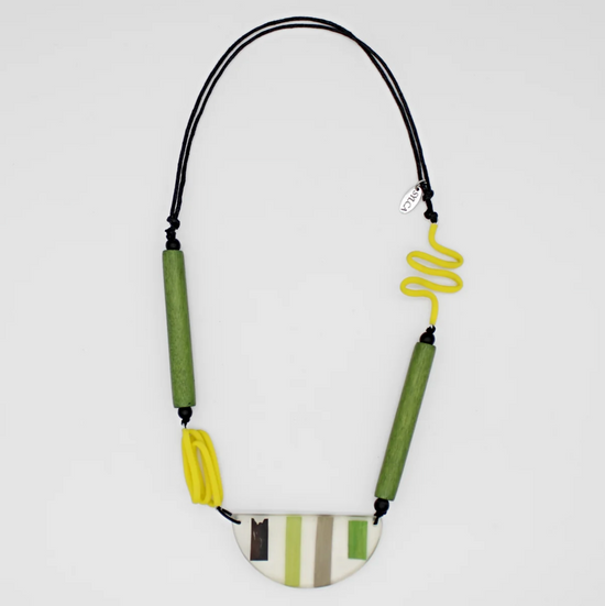 Green Rosalie Statement Necklace