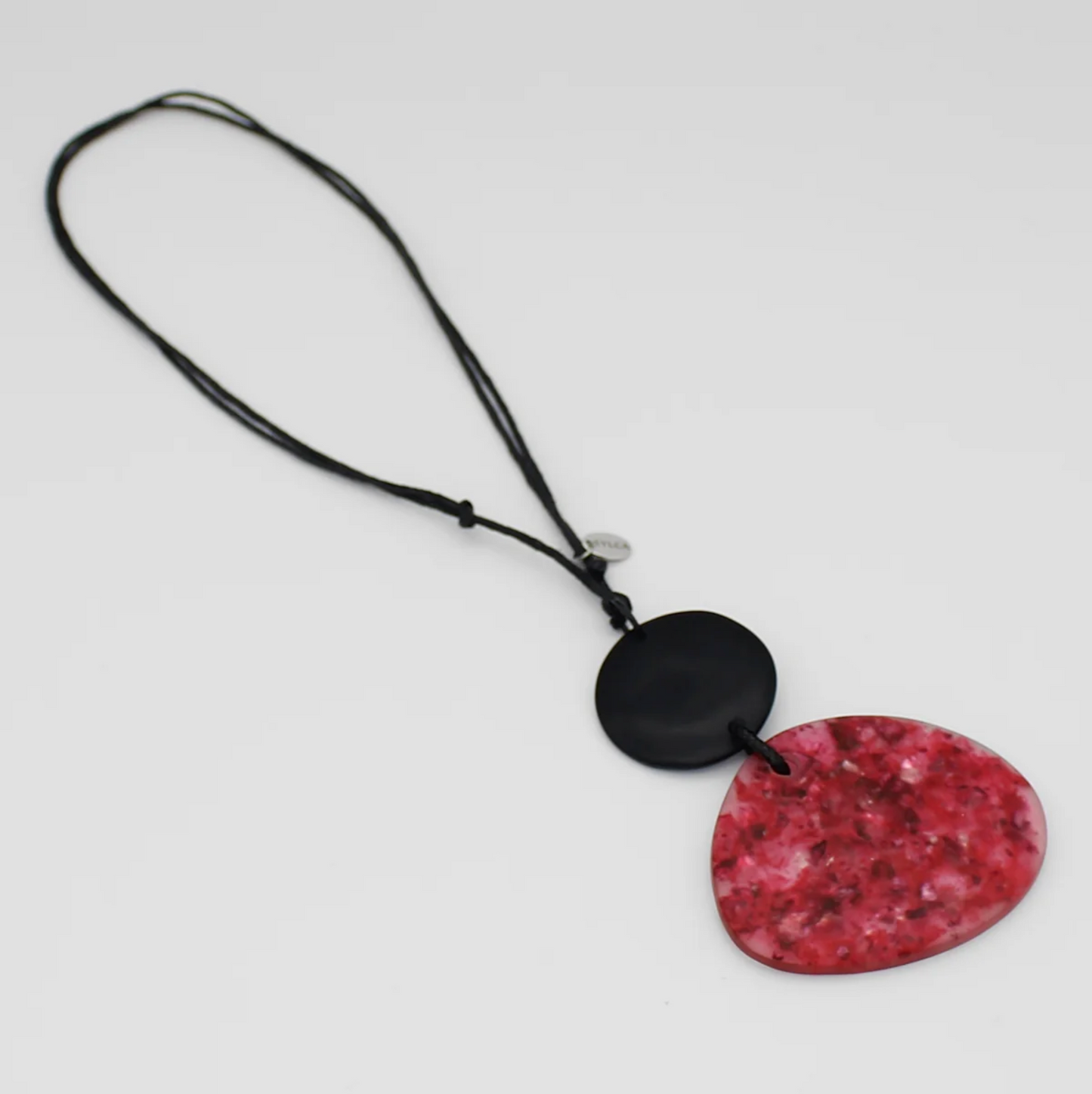 Red Speckle Pendant Necklace