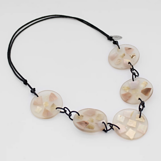 Pearl Shell Link Necklace