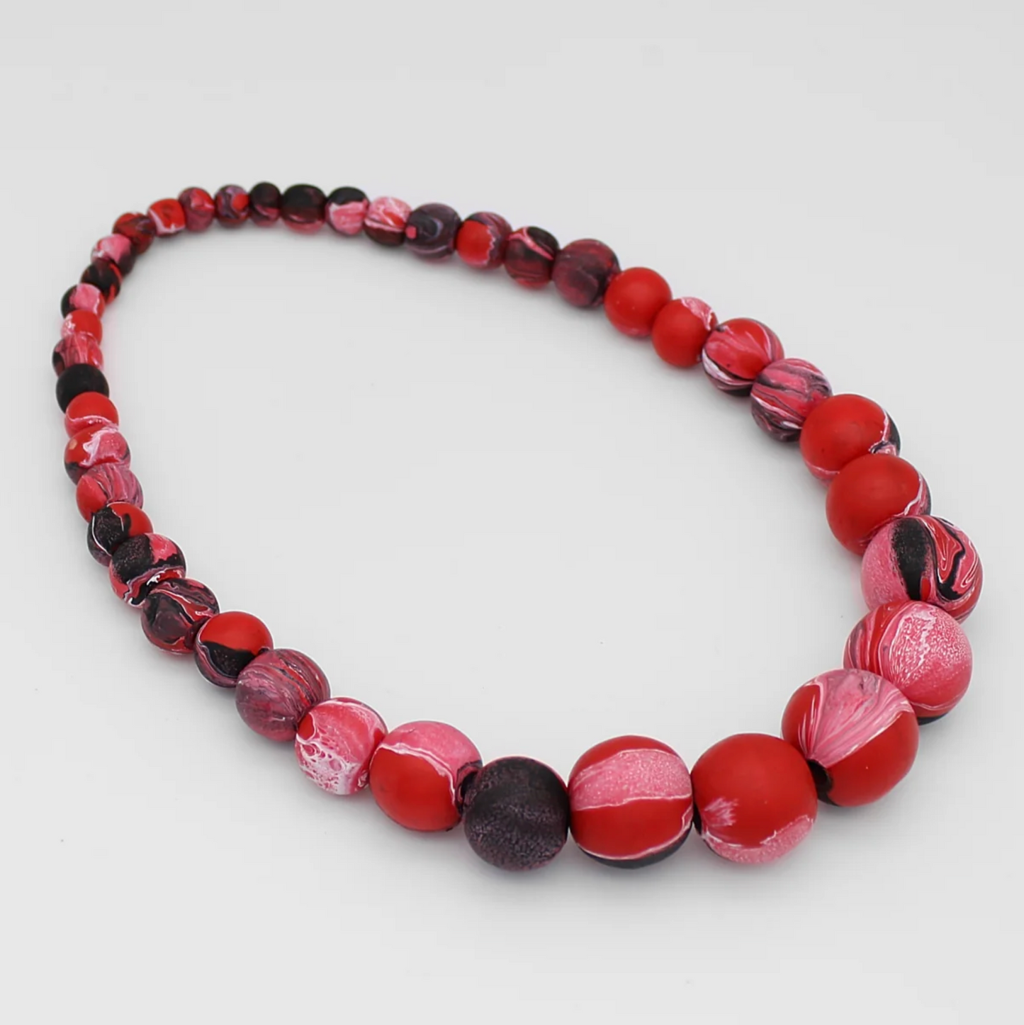 Kori Red and Black Beaded Necklace