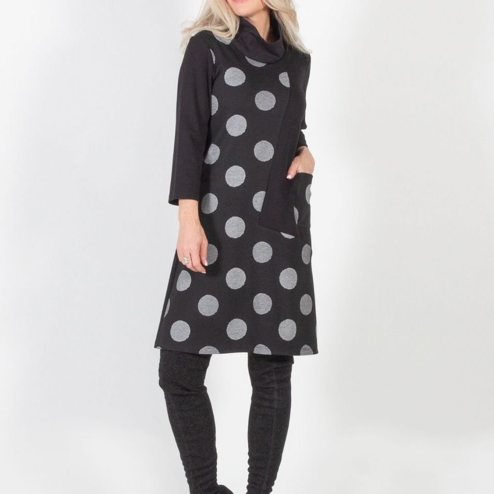 Black Snow 3/4 Sleeve Dress