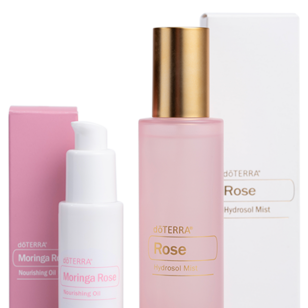 
                  
                    Rose Hydrosol Mist and Moringa Rose Oil
                  
                