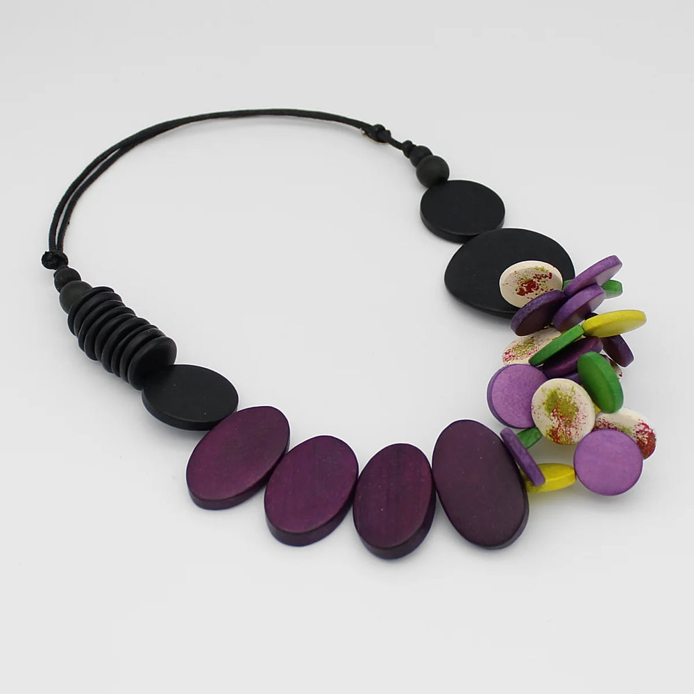 Multicolor Franny Wood Necklace