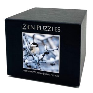 Black Capped Chickadee Wooden Puzzle