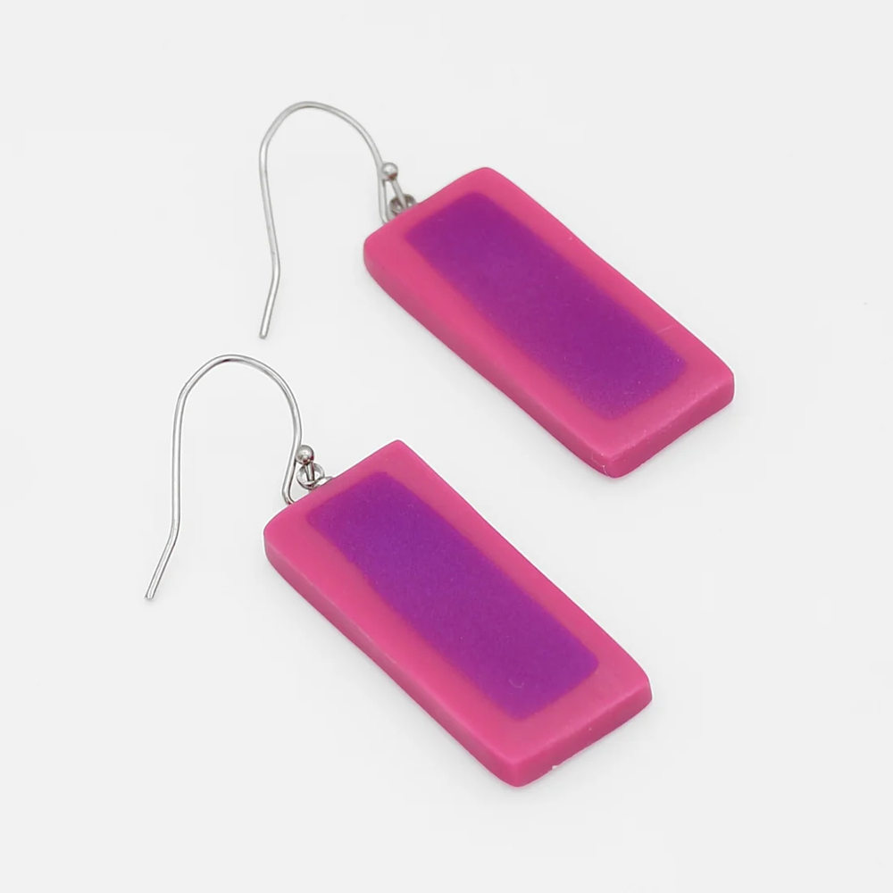 
                  
                    Pink Rectangular Earring
                  
                