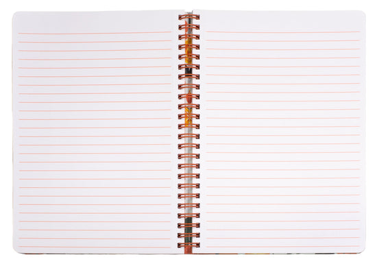 Load image into Gallery viewer, Orange Floral Notebook
