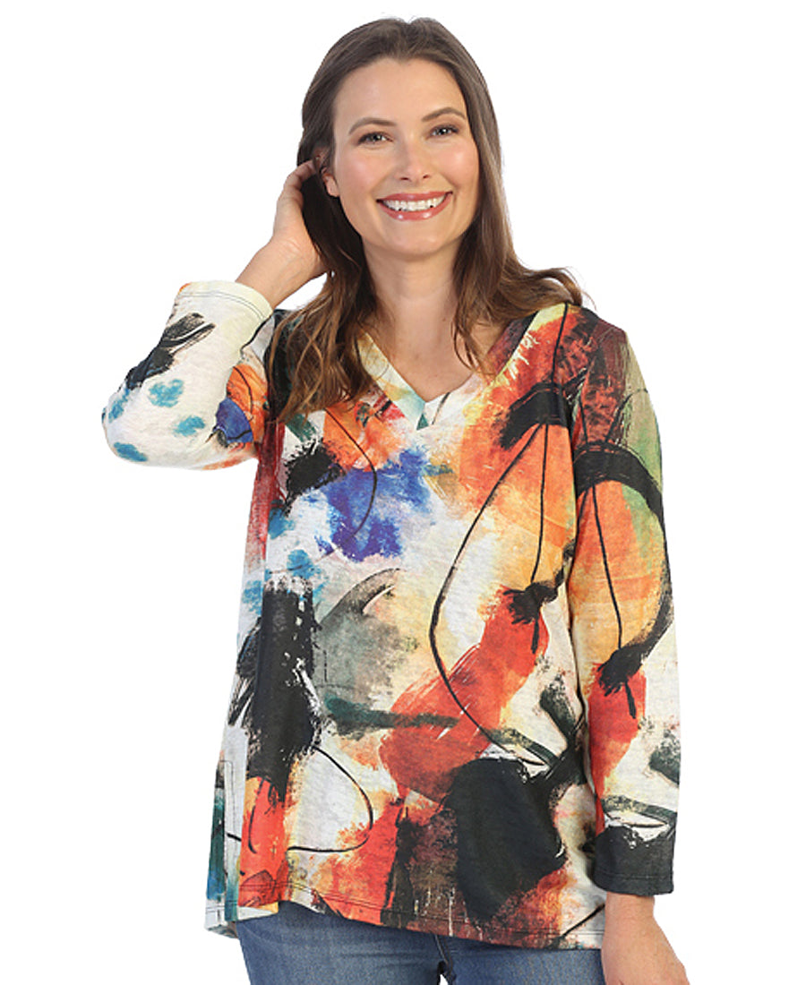 Genesis Brushed Abstract Tunic