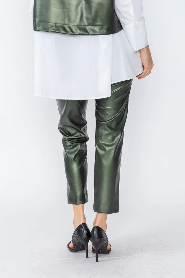 
                  
                    Dark Green Slim Fit Full Length Pant
                  
                