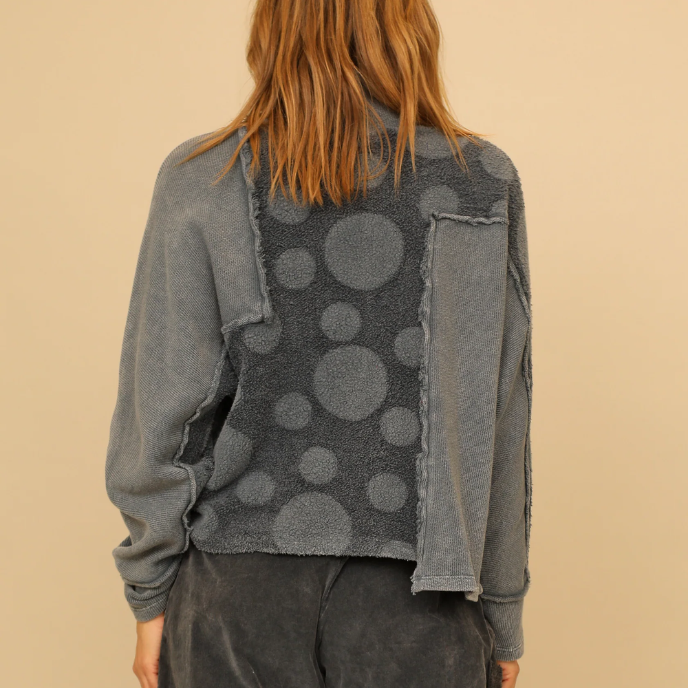 
                  
                    Gray Blue Vintage Wash Fleece Long Sleeve
                  
                